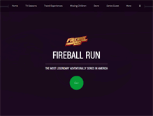Tablet Screenshot of fireballrun.com